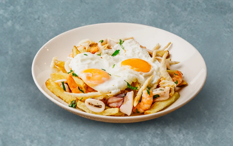 huevos estrellados marinera